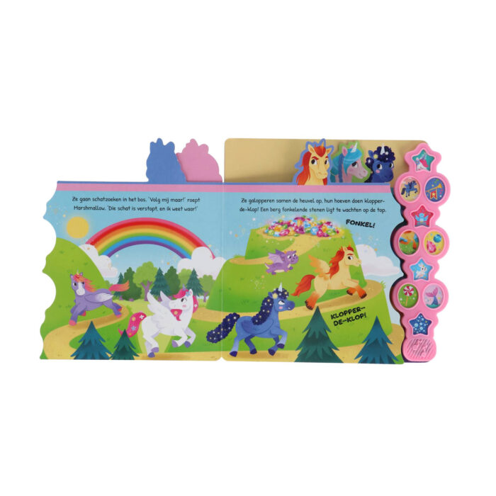 Boek Geluidenboek Unicorn Wereld - Afbeelding 3