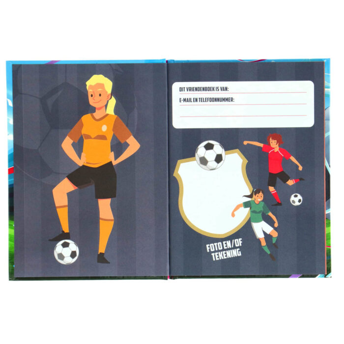 Vriendenboek voetbal meisjes - Afbeelding 2