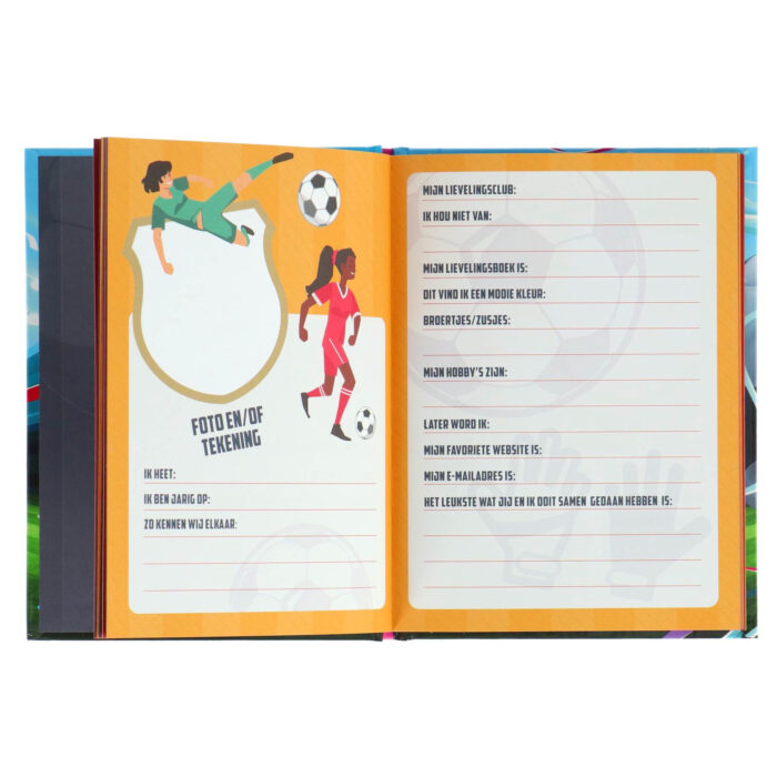 Vriendenboek voetbal meisjes - Afbeelding 3
