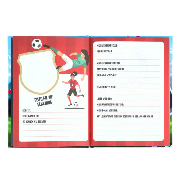 Vriendenboek voetbal meisjes - Afbeelding 4