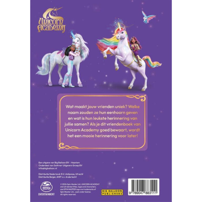 Boek Unicorn Academy Magisch Vriendenboek - Afbeelding 2