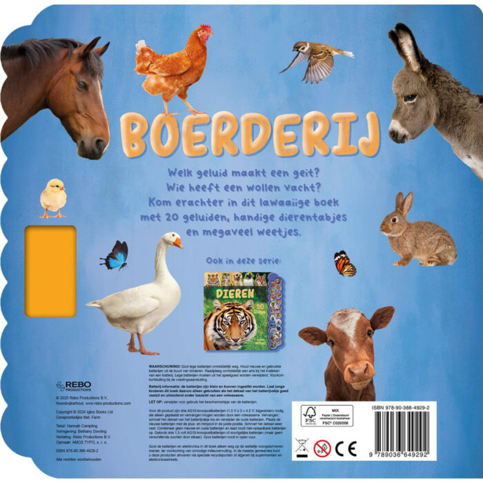 Boek Geluidenboek Boerderij - Afbeelding 2