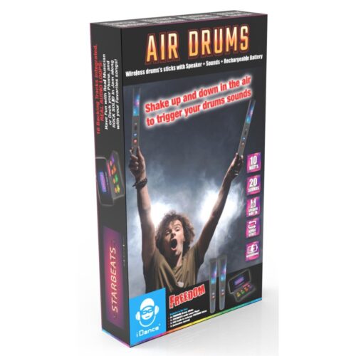 Idance drums freedom electrisch zwart inclusief licht en mengpaneel