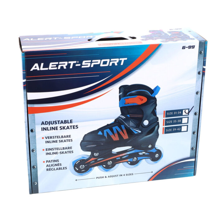 Alert Sport Inline Skates / Skeelers Oranje (Maat 31-34) - Afbeelding 2