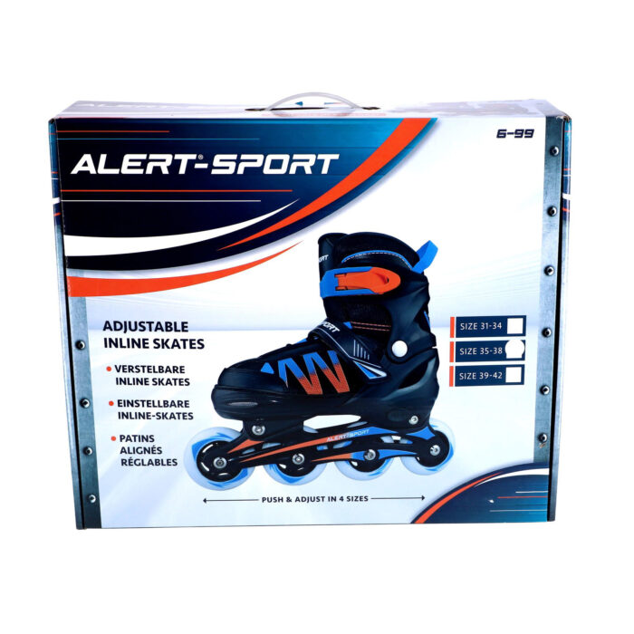 Alert Sport Inline Skates / Skeelers Oranje (Maat 35-38) - Afbeelding 2