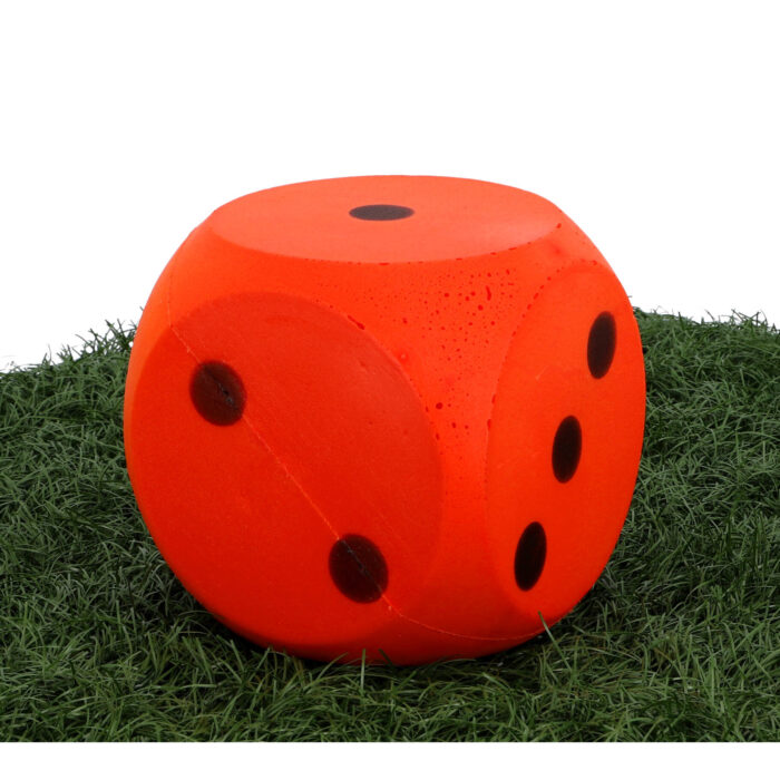 Dobbelsteen Bal Soft Rood 16 Cm - Afbeelding 2