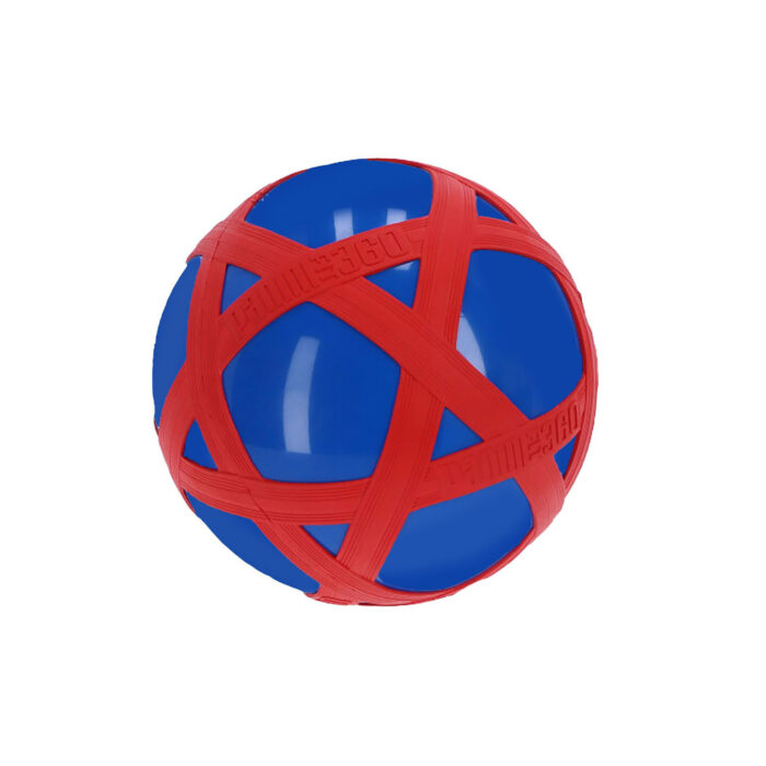 Blauwe Crossbal met Rode Rubberband - Afbeelding 3