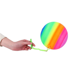 Regenboogbal met koord - Afbeelding 3