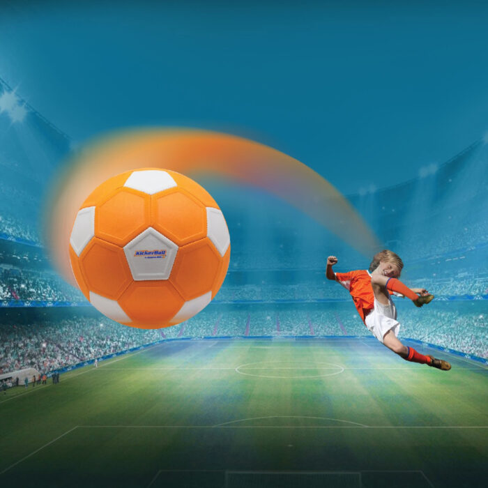 Kickerball Voetbal oranje maat 4 - Afbeelding 5