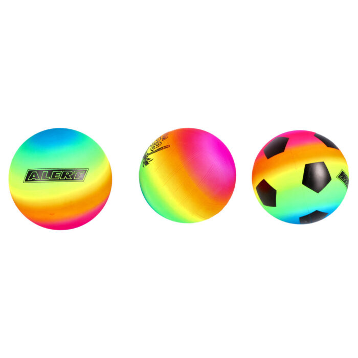 Alert Sport Minivoetbal 15 cm PVC Regenboog (3 Stuks) - Afbeelding 5