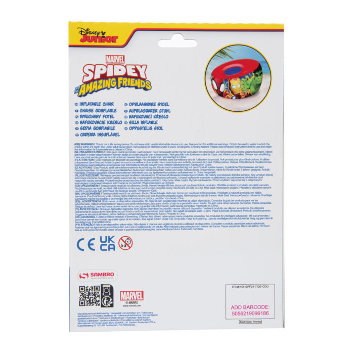 Stoel Opblaasbaar Spidey And Friends - Afbeelding 6
