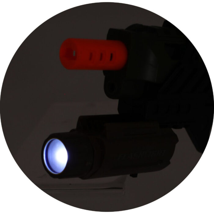 Alfafox Militair pistool met demper en zaklamp en licht en geluid - Afbeelding 6