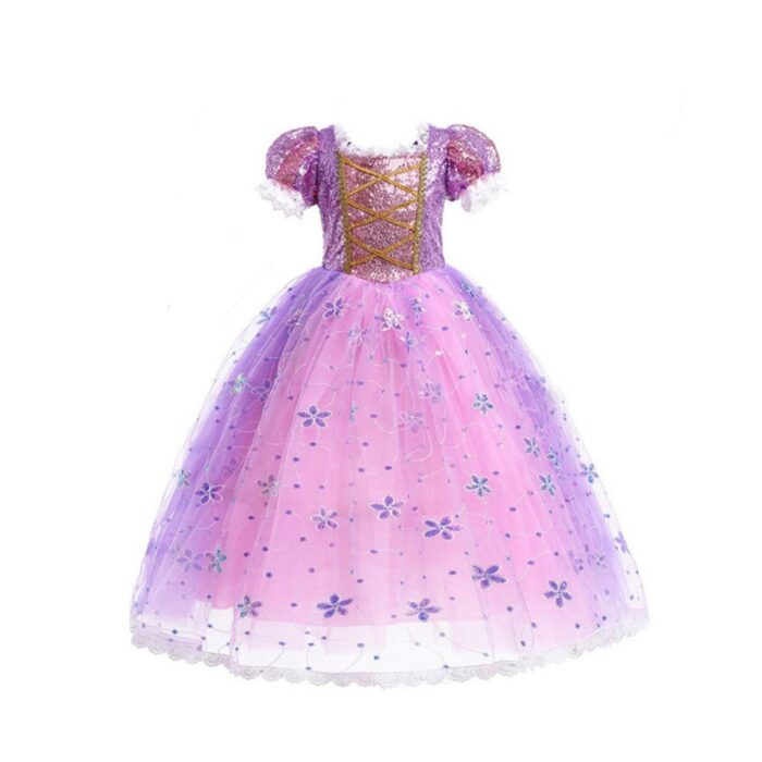 Prinsessenjurk paars 98-104