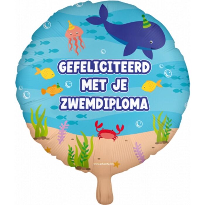 Zwemdiploma Folie Ballon