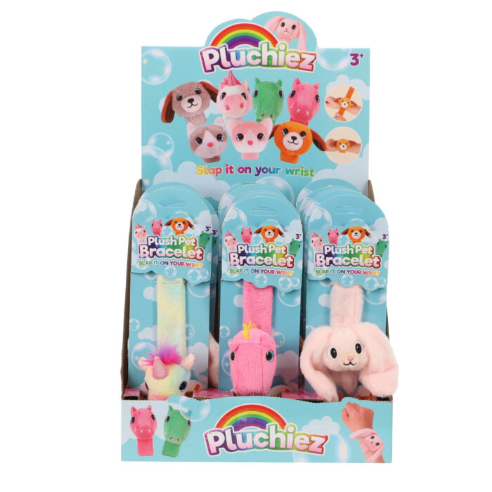 Pluchiez klap armbandje 8 assorti - Afbeelding 2