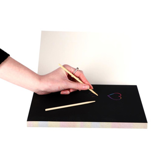 Memo Papier Scratch A4 50 Vel+2 Pennen - Afbeelding 4