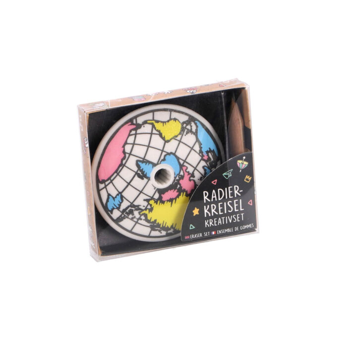 Potlood Met Gum Tol Wereldbol - Afbeelding 2