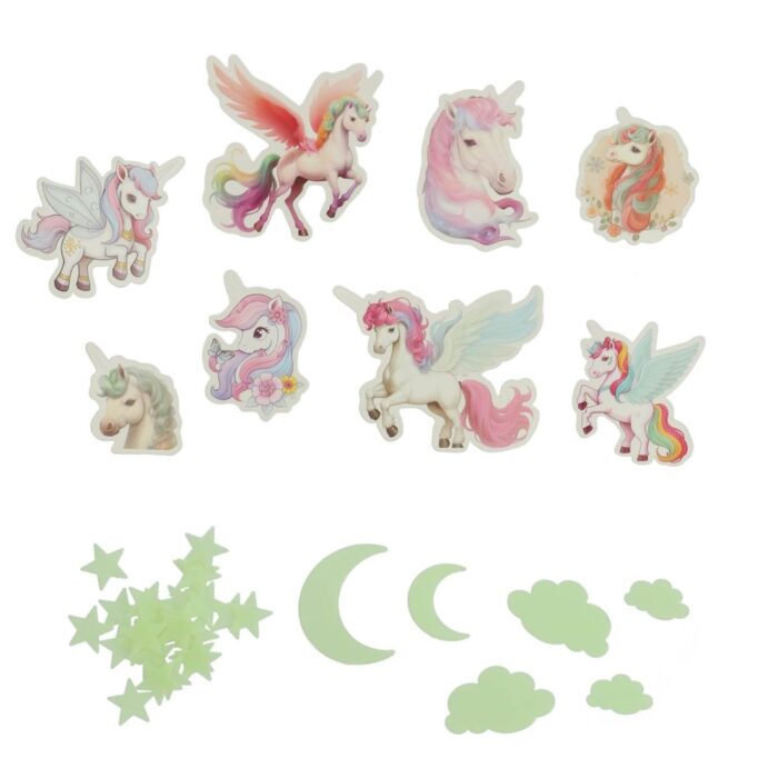Amazing Cool unicorn glow in the dark set