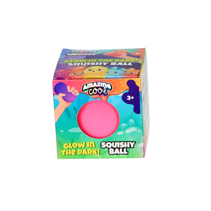 Amazing Cool squishy bal glow in the dark assorti kleuren - Afbeelding 2