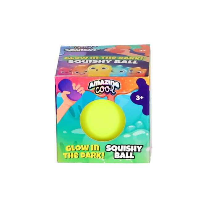 Amazing Cool squishy bal glow in the dark assorti kleuren - Afbeelding 3