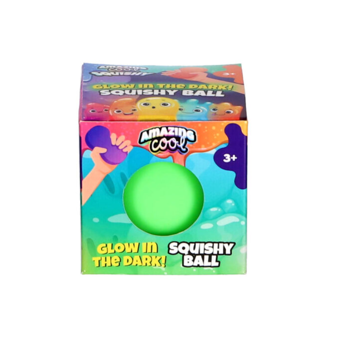 Amazing Cool squishy bal glow in the dark assorti kleuren - Afbeelding 4