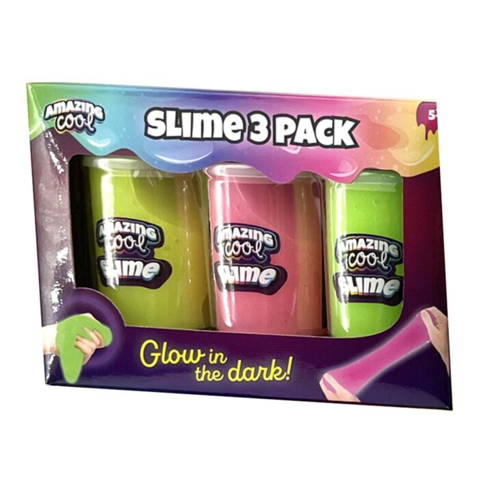 Amazing Cool glow in the dark slime 3 pack