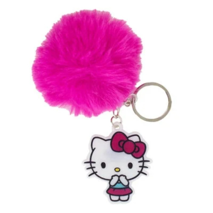 Hello Kitty pompom sleutelhanger