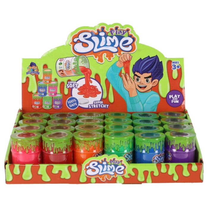 Amazing Cool slime gekleurd in olievat 75 gram assorti