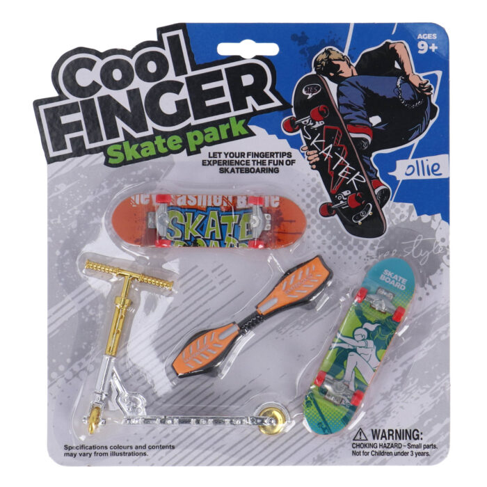 Vingerskateboard met step assorti - Afbeelding 2