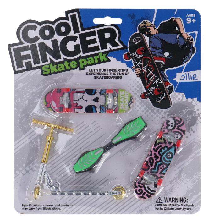 Vingerskateboard met step assorti - Afbeelding 3