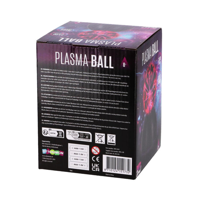 Party Time Disco plasma bal 7,5 cm - Afbeelding 2