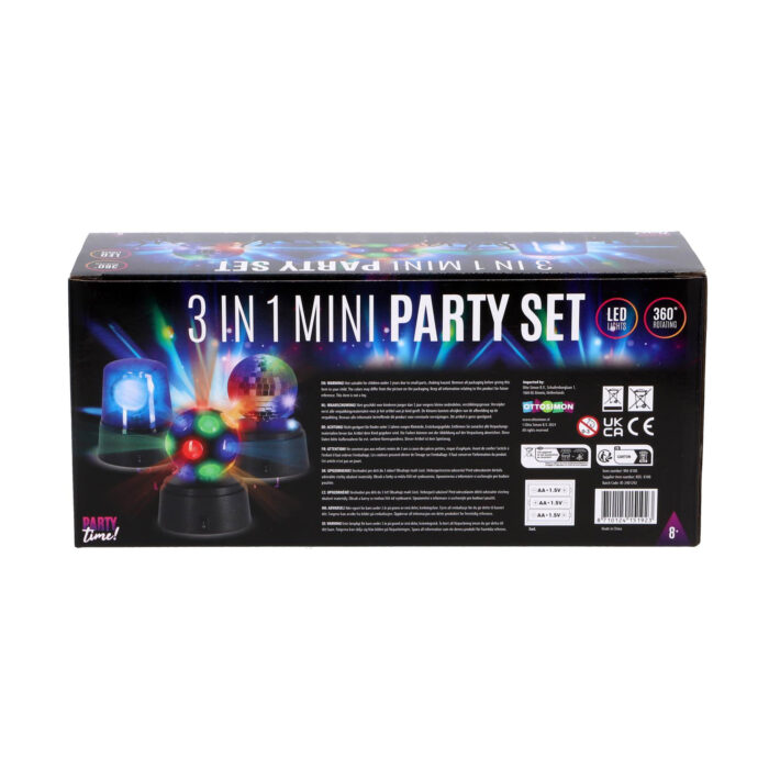 Party Time Mini disco set van 3 - Afbeelding 2