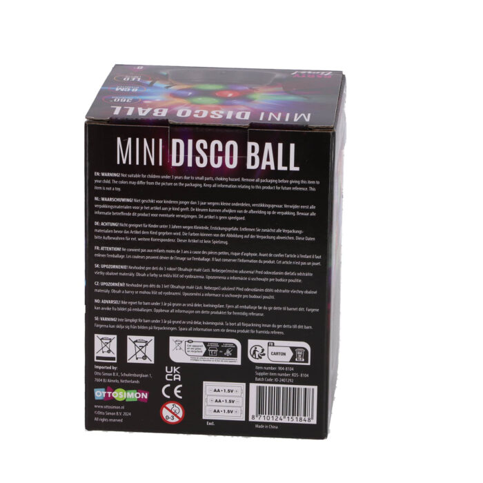 Party Time Disco bal mini - Afbeelding 2