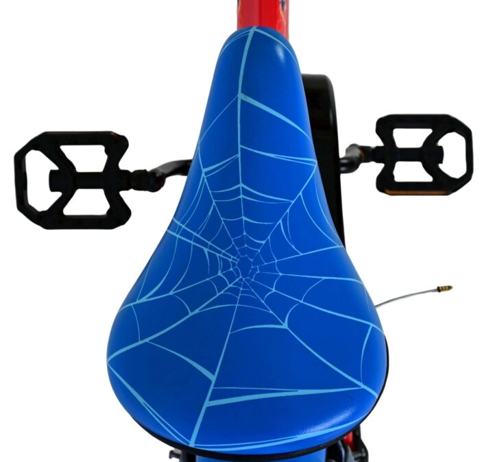 Spider-Man Kinderfiets - Jongens - 16 inch - Blauw/Rood - Twee handremmen - Afbeelding 4