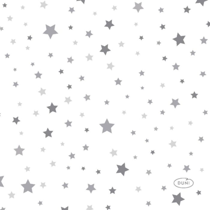 Servetten Silver Stardust 24 x 24 cm