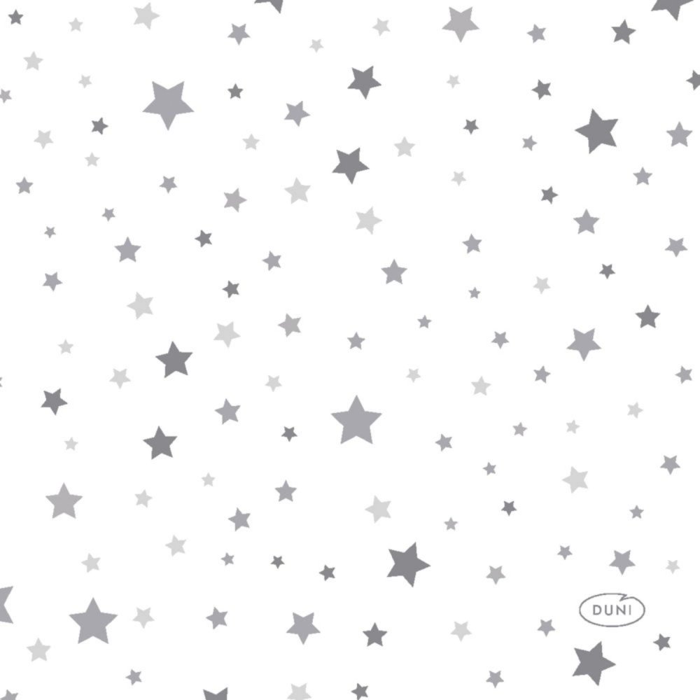 Servetten Silver Stardust 24 x 24 cm