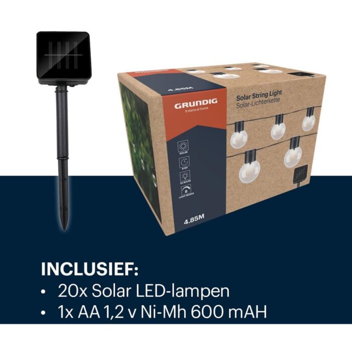 Tuinverlichtingslinger op zonne energie 4