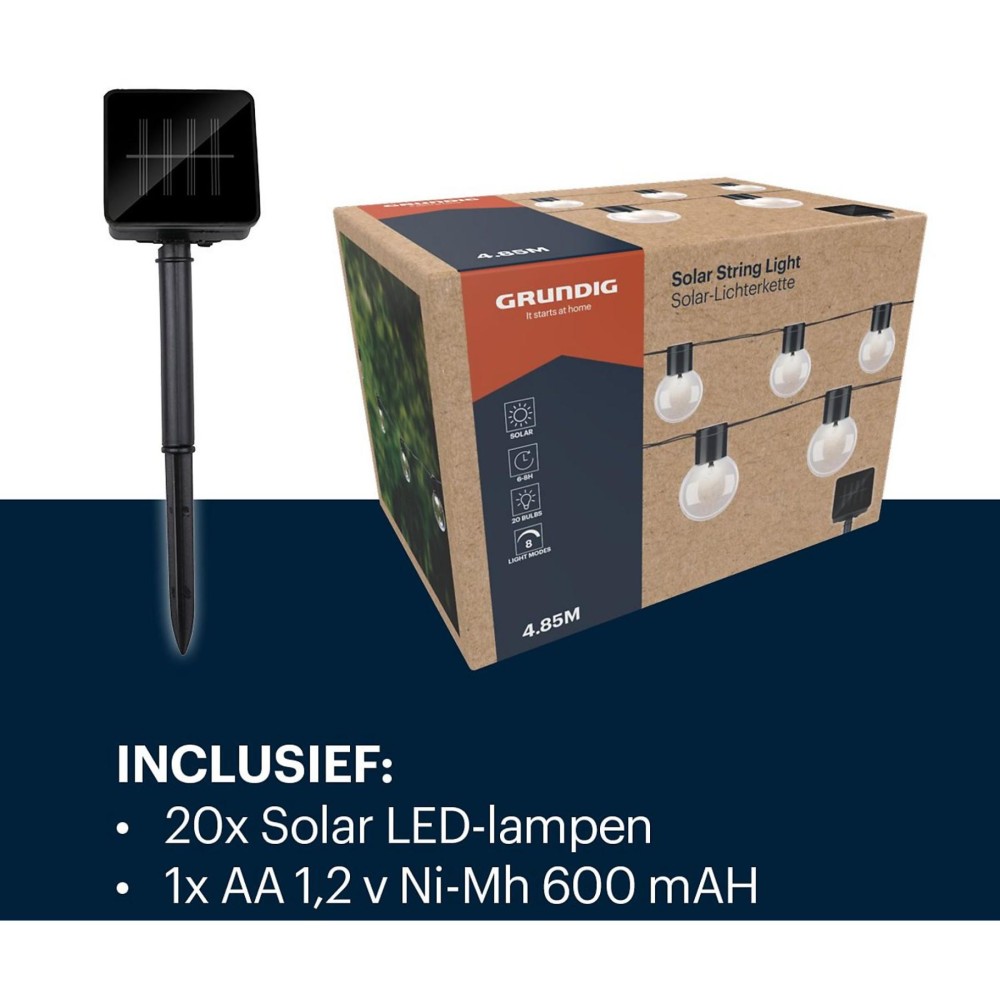 Tuinverlichtingslinger op zonne energie 4