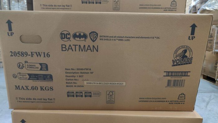 Batman Kinderfiets - Jongens - 16 inch - Zwart - 2 handremmen - Afbeelding 13