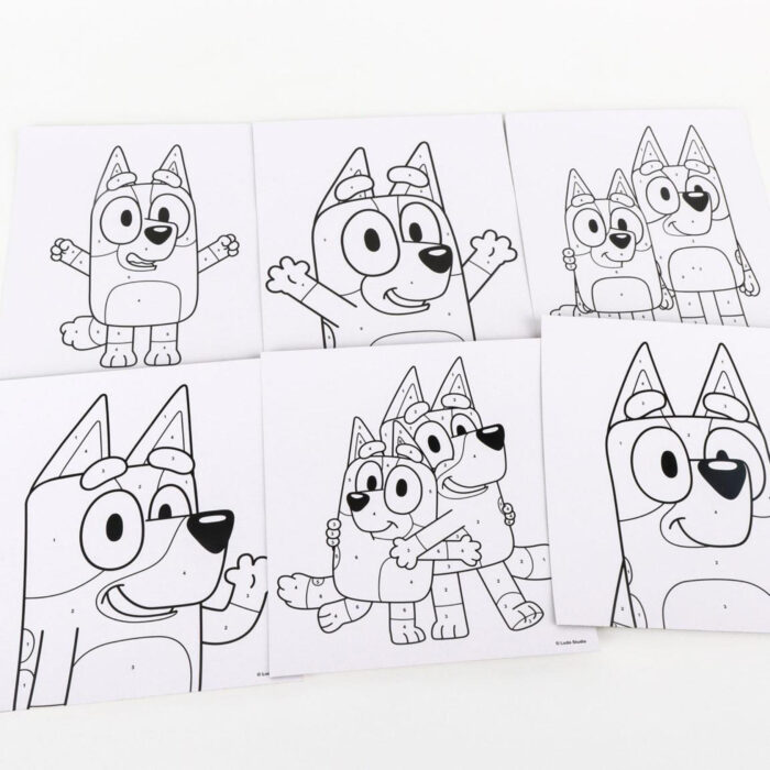 Verven op nummer Bluey - Afbeelding 3