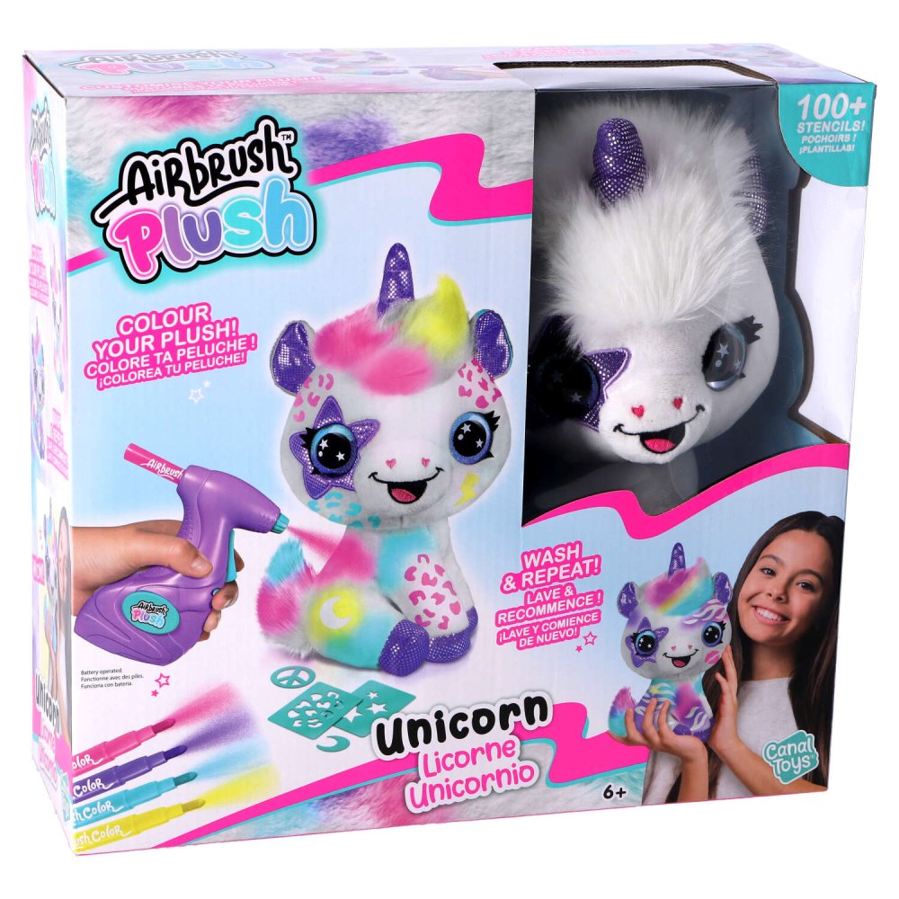 Airbrush Pluche Unicorn