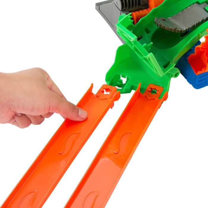 Hot Wheels monster track sharks vs dino  dragon trackset - Afbeelding 4
