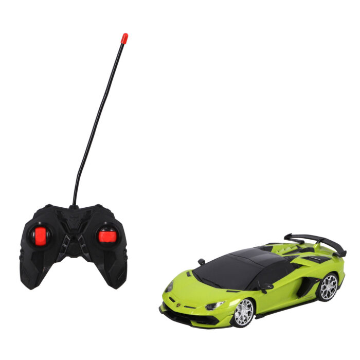 Radiografisch bestuurbare auto lamborghini 1:24 aventador svj roadster neon groen - Afbeelding 2