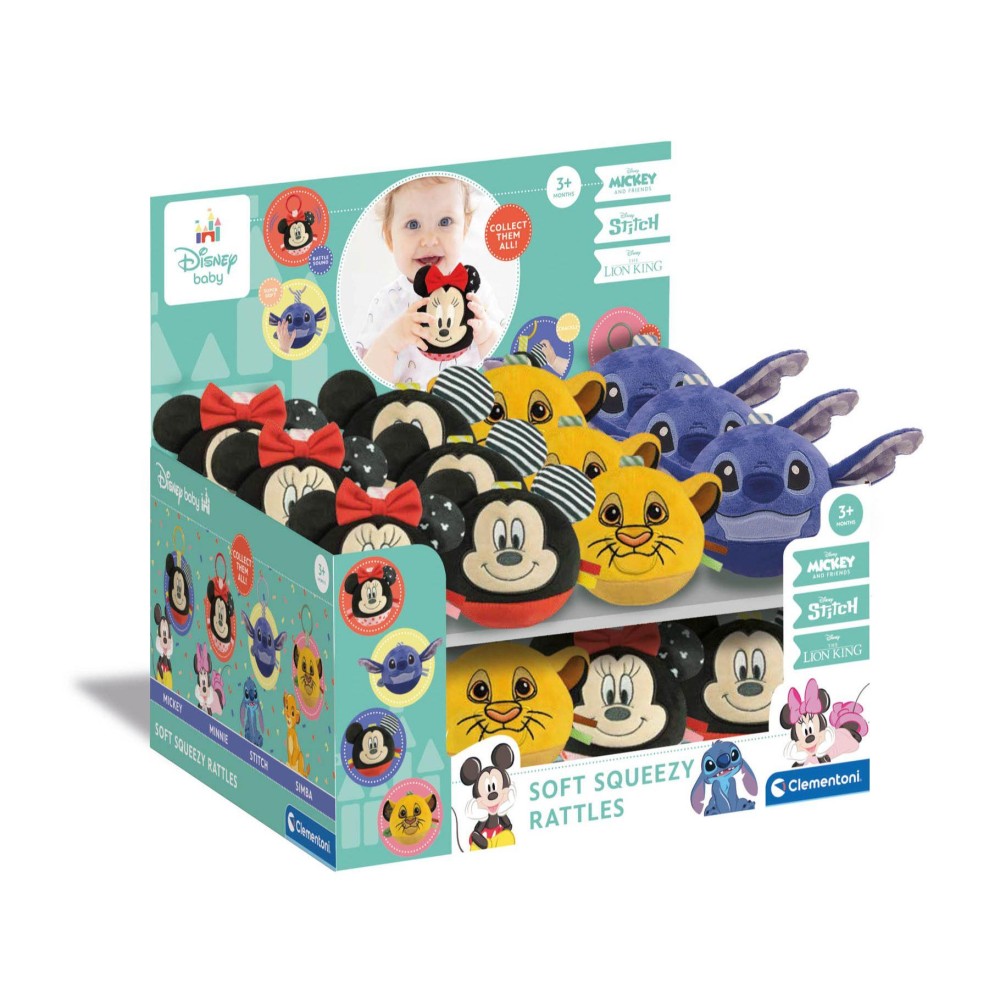 Clementoni baby knijpballen soft Disney assorti
