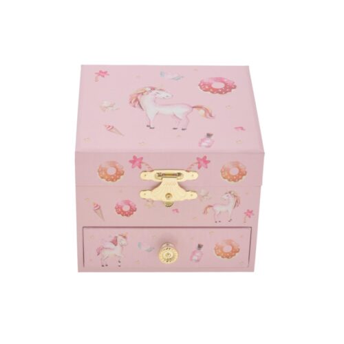 Muziekdoosje Unicorn met lade