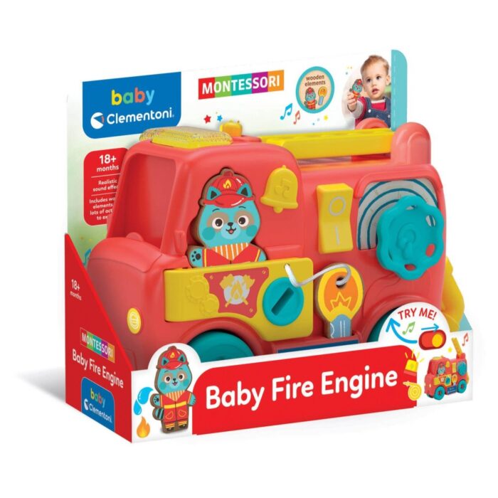 Clementoni baby brandweerwagen educatief Montessori