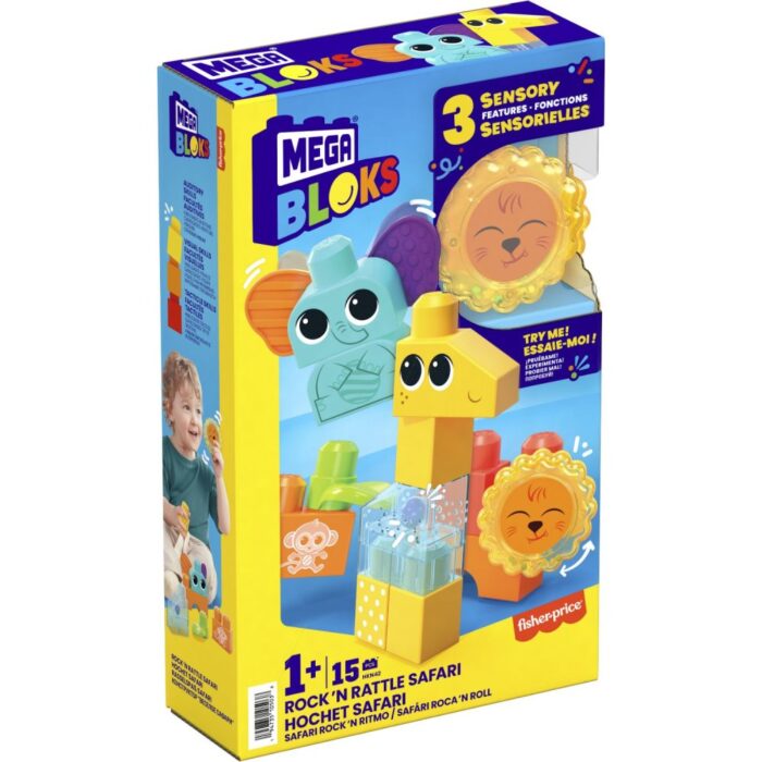 Fisher Price Mega Bloks Rock 'N Rattle Safari