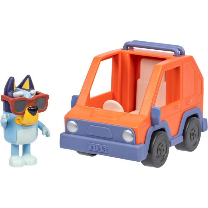 Bluey auto 4x4 inclusief Bluey figuur - Afbeelding 3