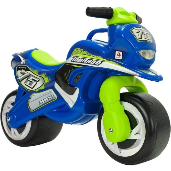 Injusa loopfiguur bike Tornado blauw/groen