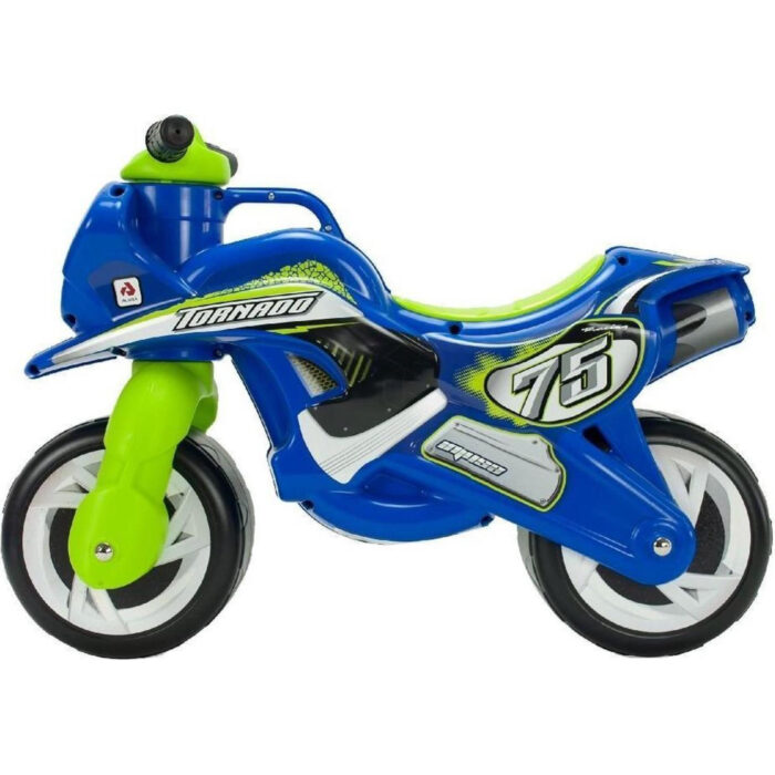Injusa loopfiguur bike Tornado blauw/groen - Afbeelding 2